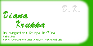 diana kruppa business card